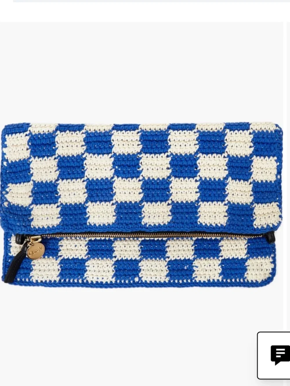 Clare V Crochet Cotton Foldover Clutch - Picture 3 of 8